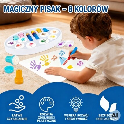 WOOPIE Magiškas piešimo rinkinys su flomasteriais ir antspaudais 30 el. 2 WOOPIE Magiškas piešimo rinkinys su flomasteriais ir antspaudais 30 el. 2