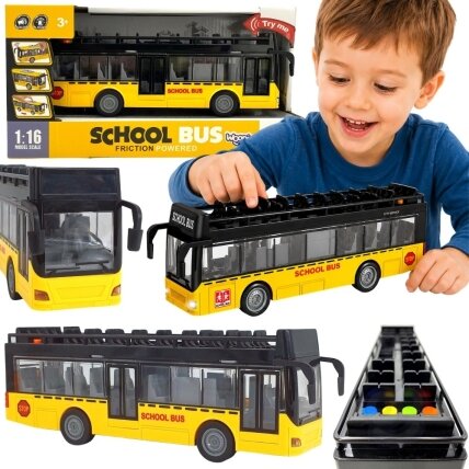 WOOPIE autobusas su šviesomis ir atidaromomis durimis WOOPIE autobusas su šviesomis ir atidaromomis durimis