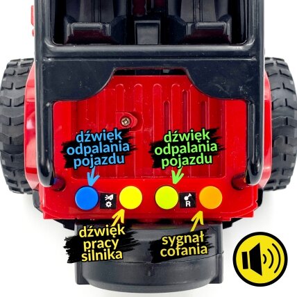 WOOPIE Jeep visureigis su garsu ir šviesa 8