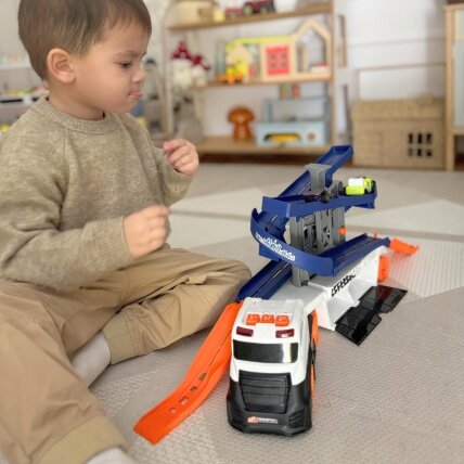WOOPIE Interaktyvus TIR autovežis trasa automobiliams su garsu ir šviesa 5 WOOPIE Interaktyvus TIR autovežis trasa automobiliams su garsu ir šviesa 5