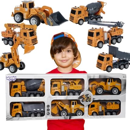 WOOPIE Didelis statybinių automobilių rinkinys 6in1 WOOPIE Didelis statybinių automobilių rinkinys 6in1