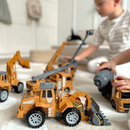 WOOPIE Didelis statybinių automobilių rinkinys 6in1 2 WOOPIE Didelis statybinių automobilių rinkinys 6in1 2