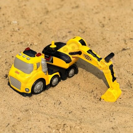 WOOPIE ekskavatorius City Truck su garso ir šviesos efektais 3