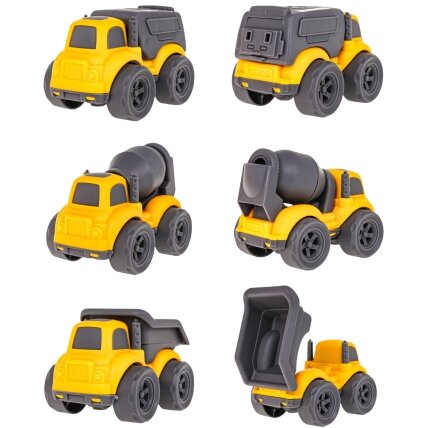 WOOPIE tralas rinkinys 4in1 statybinės transporto priemonės 6 WOOPIE tralas rinkinys 4in1 statybinės transporto priemonės 6