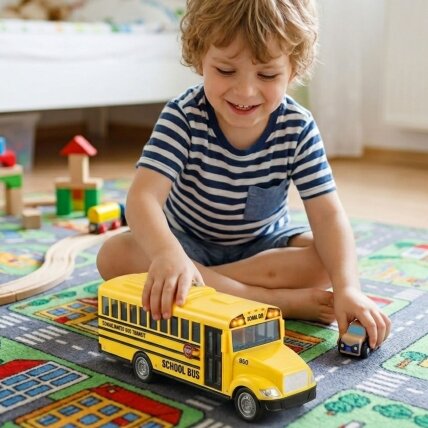 WOOPIE Interaktyvus elektrinis mokyklinis autobusas 1:20 Šviesa Garsas Dovana 1 WOOPIE Interaktyvus elektrinis mokyklinis autobusas 1:20 Šviesa Garsas Dovana 1