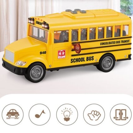 WOOPIE Interaktyvus elektrinis mokyklinis autobusas 1:20 Šviesa Garsas Dovana 3 WOOPIE Interaktyvus elektrinis mokyklinis autobusas 1:20 Šviesa Garsas Dovana 3