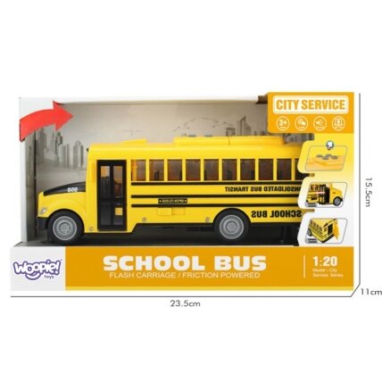 WOOPIE Interaktyvus elektrinis mokyklinis autobusas 1:20 Šviesa Garsas Dovana 5 WOOPIE Interaktyvus elektrinis mokyklinis autobusas 1:20 Šviesa Garsas Dovana 5