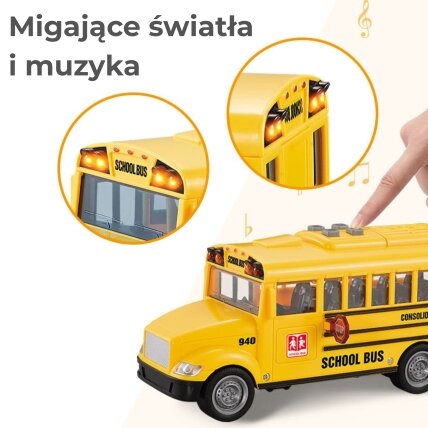 WOOPIE Interaktyvus elektrinis mokyklinis autobusas 1:20 Šviesa Garsas Dovana 6 WOOPIE Interaktyvus elektrinis mokyklinis autobusas 1:20 Šviesa Garsas Dovana 6