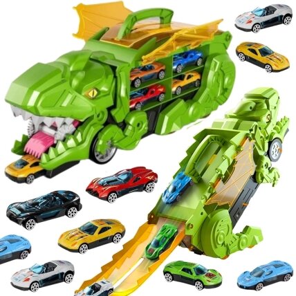 WOOPIE Transporto priemonių rinkinys Dinozauro rijiko trasa 13 el. WOOPIE Transporto priemonių rinkinys Dinozauro rijiko trasa 13 el.