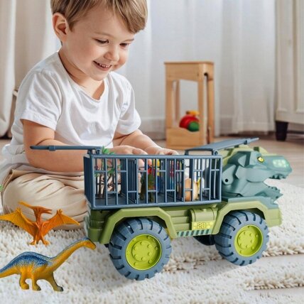 WOOPIE Dinozaurų sunkvežimis-transportuotojas figūrėlėms 2 WOOPIE Dinozaurų sunkvežimis-transportuotojas figūrėlėms 2