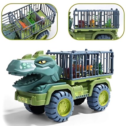 WOOPIE Dinozaurų sunkvežimis-transportuotojas figūrėlėms 7 WOOPIE Dinozaurų sunkvežimis-transportuotojas figūrėlėms 7