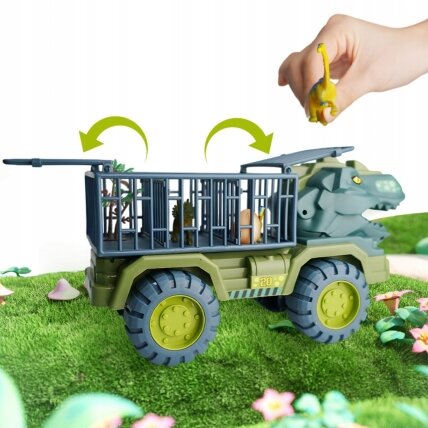 WOOPIE Dinozaurų sunkvežimis-transportuotojas figūrėlėms 8 WOOPIE Dinozaurų sunkvežimis-transportuotojas figūrėlėms 8