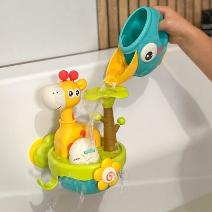 WOOPIE BABY vonios žaislas žirafa su piltuvėliu ir siurbtuku 1 WOOPIE BABY vonios žaislas žirafa su piltuvėliu ir siurbtuku 1