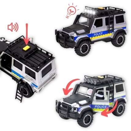 WOOPIE Policijos visureigio rinkinys su priekaba motociklui 5