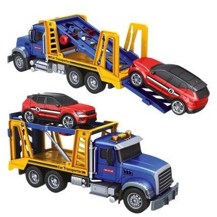 WOOPIE Autovežis Sunkvežimis Transporteris su automobiliuku Šviesa Garsas M 1:14 4 WOOPIE Autovežis Sunkvežimis Transporteris su automobiliuku Šviesa Garsas M 1:14 4
