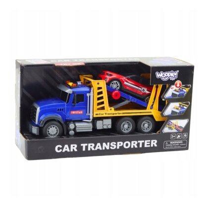 WOOPIE Autovežis Sunkvežimis Transporteris su automobiliuku Šviesa Garsas M 1:14 8