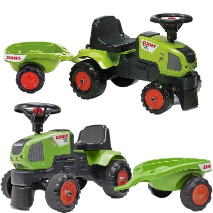FALK vaikiškas traktoriukas Baby Claas Axos 310 žalias su priekaba nuo 1 metų FALK vaikiškas traktoriukas Baby Claas Axos 310 žalias su priekaba nuo 1 metų