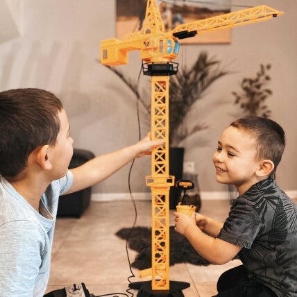 WOOPIE nuotoliniu būdu valdomas kranas 103 cm R/C sunkvežimis ekskavatorius + 4 priedai 3