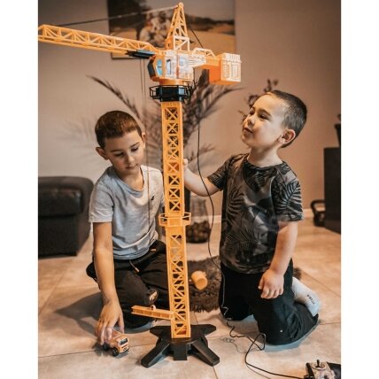 WOOPIE nuotoliniu būdu valdomas kranas 103 cm R/C sunkvežimis ekskavatorius + 4 priedai 4 WOOPIE nuotoliniu būdu valdomas kranas 103 cm R/C sunkvežimis ekskavatorius + 4 priedai 4