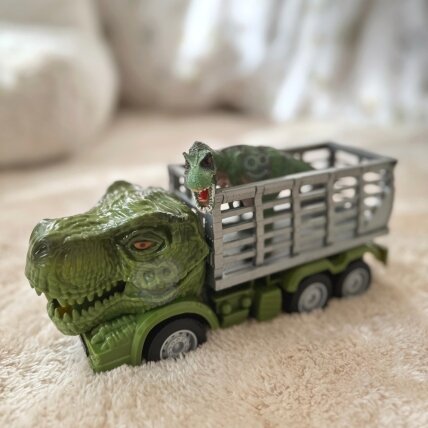 WOOPIE Nuotoliniu būdu valdomas RC automobilis Dinozauras žalias + figūrėlė 3 WOOPIE Nuotoliniu būdu valdomas RC automobilis Dinozauras žalias + figūrėlė 3