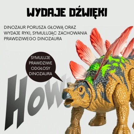Woopie nuotoliniu būdu valdomas dinozauras RC stegozauras šviesa garsas 6 Woopie nuotoliniu būdu valdomas dinozauras RC stegozauras šviesa garsas 6