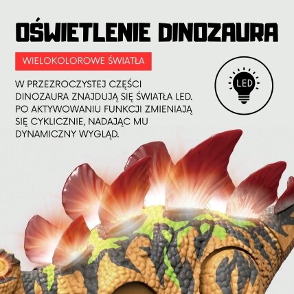 Woopie nuotoliniu būdu valdomas dinozauras RC stegozauras šviesa garsas 8 Woopie nuotoliniu būdu valdomas dinozauras RC stegozauras šviesa garsas 8