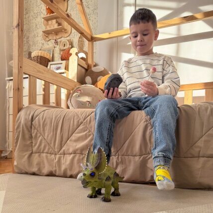 WOOPIE Nuotoliniu būdu valdomas dinozauras RC robotas Triceratopsas 3