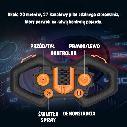 WOOPIE Nuotoliniu būdu valdomas lenktyninis automobilis RC 8 WOOPIE Nuotoliniu būdu valdomas lenktyninis automobilis RC 8