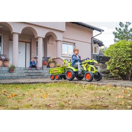 FALK pedaluojamas CLAAS traktorius su priekaba, kaušu ir buldozeriu nuo 3 metų 1 FALK pedaluojamas CLAAS traktorius su priekaba, kaušu ir buldozeriu nuo 3 metų 1