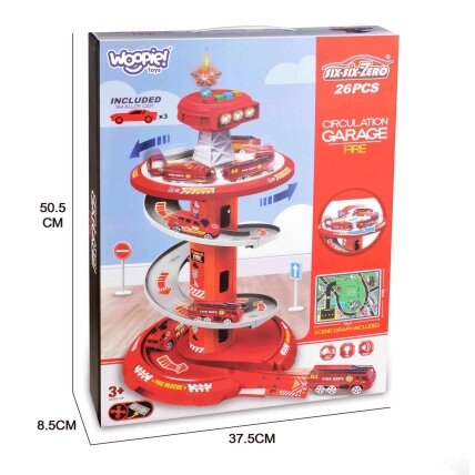 WOOPIE Spiralinis garažas-trasą automobiliukams 3 vnt. 14 WOOPIE Spiralinis garažas-trasą automobiliukams 3 vnt. 14