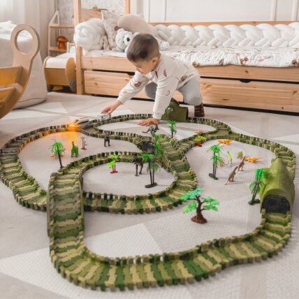 WOOPIE Automobilių trasa XXL Dinozaurai 240 el. 1
