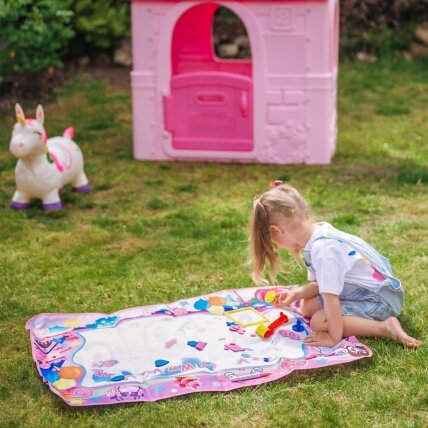 WOOPIE vandens piešimo kilimėlis 2in1 XXL 100x70cm šviečia tamsoje 2