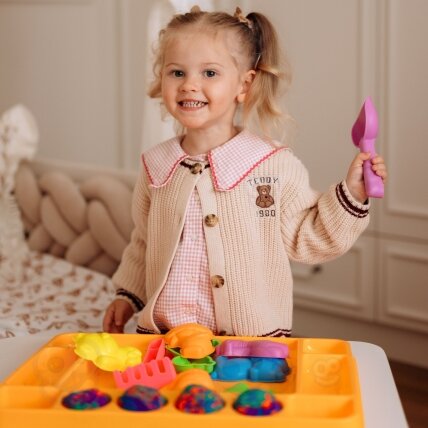 WOOPIE Kinetinis smėlis 1,2 kg rinkinys XL ZOO su padėklu ir formelėmis 5 WOOPIE Kinetinis smėlis 1,2 kg rinkinys XL ZOO su padėklu ir formelėmis 5