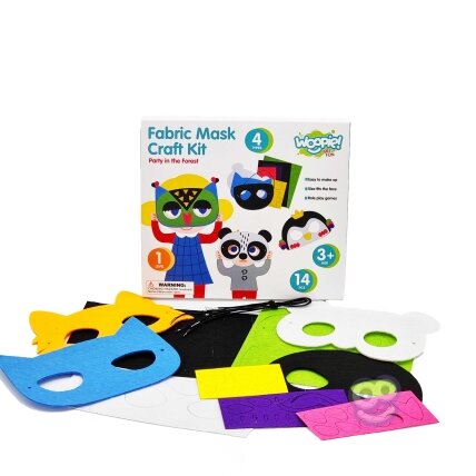 WOOPIE ART&FUN Kūrybinis rinkinys Veltinės kaukės Pasidaryk pats 4 vnt. 8 WOOPIE ART&FUN Kūrybinis rinkinys Veltinės kaukės Pasidaryk pats 4 vnt. 8