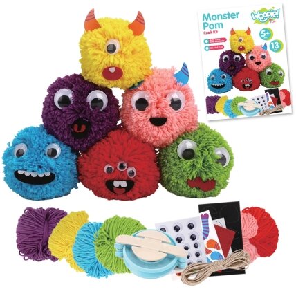 WOOPIE ART&FUN Kūrybinis rinkinys Pasigamink Monstriuką Monster Pom