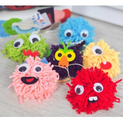 WOOPIE ART&FUN Kūrybinis rinkinys Pasigamink Monstriuką Monster Pom 6
