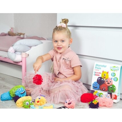 WOOPIE ART&FUN Kūrybinis rinkinys Pasigamink Monstriuką Monster Pom 13