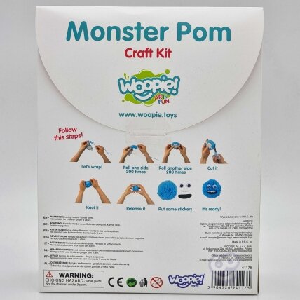 WOOPIE ART&FUN Kūrybinis rinkinys Pasigamink Monstriuką Monster Pom 19
