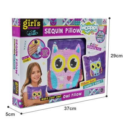 WOOPIE ART&FUN Kūrybinis rinkinys Dekoruojama pelėdos pagalvėlė 5 WOOPIE ART&FUN Kūrybinis rinkinys Dekoruojama pelėdos pagalvėlė 5