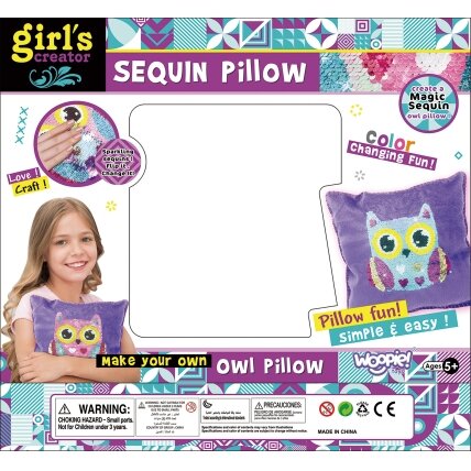 WOOPIE ART&FUN Kūrybinis rinkinys Dekoruojama pelėdos pagalvėlė 6 WOOPIE ART&FUN Kūrybinis rinkinys Dekoruojama pelėdos pagalvėlė 6