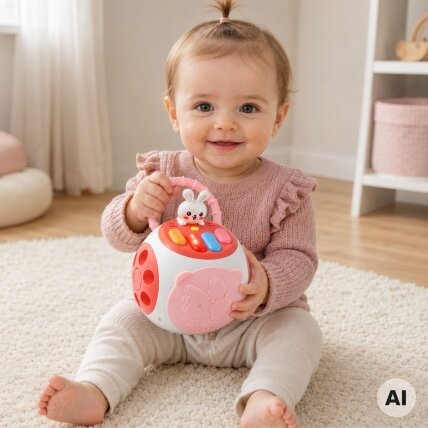 WOOPIE BABY edukacinis pianinas-triušiukas vaikams rožinis 1 WOOPIE BABY edukacinis pianinas-triušiukas vaikams rožinis 1