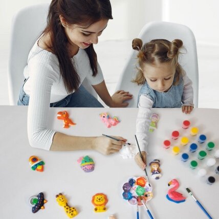 WOOPIE Kūrybinis rinkinys su dažais DIY Pagamink gipso liejinius figūrėles ir nudažyk – Gyvūnėlių rinkinys 5 WOOPIE Kūrybinis rinkinys su dažais DIY Pagamink gipso liejinius figūrėles ir nudažyk – Gyvūnėlių rinkinys 5