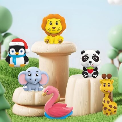 WOOPIE Kūrybinis rinkinys su dažais DIY Pagamink gipso liejinius figūrėles ir nudažyk – Gyvūnėlių rinkinys 6 WOOPIE Kūrybinis rinkinys su dažais DIY Pagamink gipso liejinius figūrėles ir nudažyk – Gyvūnėlių rinkinys 6