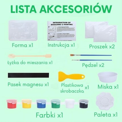 WOOPIE Kūrybinis rinkinys su dažais DIY Pagamink gipso liejinius figūrėles ir nudažyk – Gyvūnėlių rinkinys 7 WOOPIE Kūrybinis rinkinys su dažais DIY Pagamink gipso liejinius figūrėles ir nudažyk – Gyvūnėlių rinkinys 7