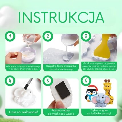 WOOPIE Kūrybinis rinkinys su dažais DIY Pagamink gipso liejinius figūrėles ir nudažyk – Gyvūnėlių rinkinys 8 WOOPIE Kūrybinis rinkinys su dažais DIY Pagamink gipso liejinius figūrėles ir nudažyk – Gyvūnėlių rinkinys 8