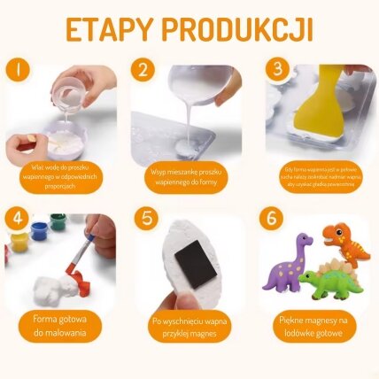 WOOPIE kūrybinis rinkinys su dažais DIY pasigamink gipso liejinius, figūrėles ir nudažyk – dinozaurų rinkinys 2 WOOPIE kūrybinis rinkinys su dažais DIY pasigamink gipso liejinius, figūrėles ir nudažyk – dinozaurų rinkinys 2