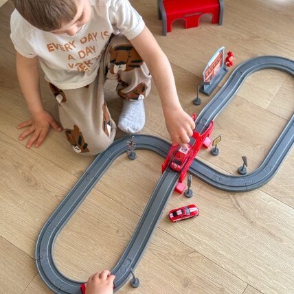 WOOPIE Elektrinis traukinio rinkinys Pendolino gaisrinė 66 el. 5