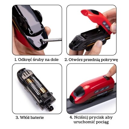 WOOPIE Elektrinis traukinio rinkinys Pendolino gaisrinė 66 el. 8 WOOPIE Elektrinis traukinio rinkinys Pendolino gaisrinė 66 el. 8