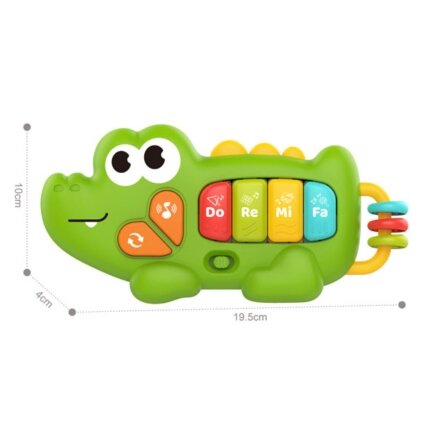 WOOPIE BABY Interaktyvus pianinas Krokodilas Muzikinės armonikėlės Garsai Šviesa 18m+ 2 WOOPIE BABY Interaktyvus pianinas Krokodilas Muzikinės armonikėlės Garsai Šviesa 18m+ 2