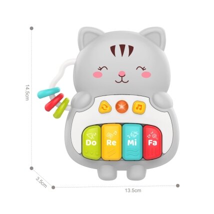 WOOPIE BABY Interaktyvus pianinas Kačiukas Muzikiniai vargonėliai Garsai Šviesa 18m+ 2 WOOPIE BABY Interaktyvus pianinas Kačiukas Muzikiniai vargonėliai Garsai Šviesa 18m+ 2